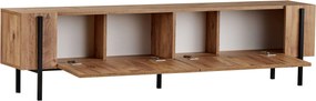 Έπιπλο Τηλεόρασης Atlantic Πεύκο / Μαύρο GROOA 180x30x45