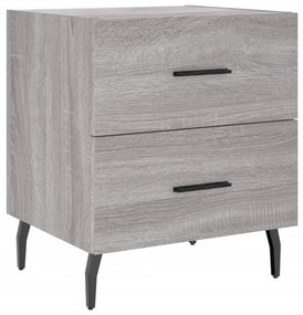 vidaXL Κομοδίνο Γκρι Sonoma 40 x 35 x 47,5 εκ. από Επεξεργασμένο Ξύλο