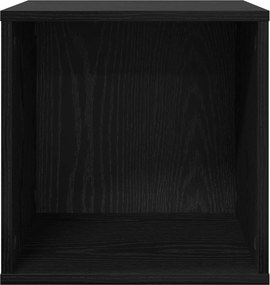 vidaXL Κουτί Άλμπουμ Βινυλίου Μαύρη Δρυς 37 x 36,5 x 38 εκ.
