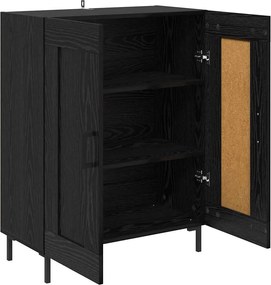 vidaXL Πλαϊνό γραφείο Μαύρη Οξυά 69,5 x 34 x 90 εκ.