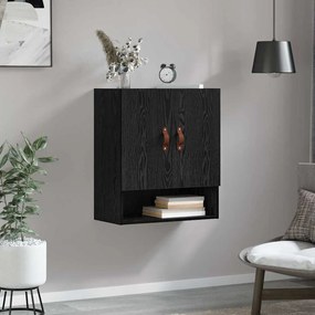 vidaXL Ντουλάπα Τοίχου Μαύρη δρυς 60 x 31 x 70 εκ Επεξεργασμένο ξύλο