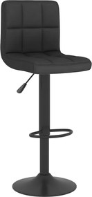 vidaXL Σκαμπό Μπαρ Μαύρο Υφασμάτινο