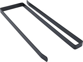 Μεταλλική Βάση Under Shelf για Χαρτί Κουζίνας 25x10cm Άσπρο ή Μαύρο - Μαύρο