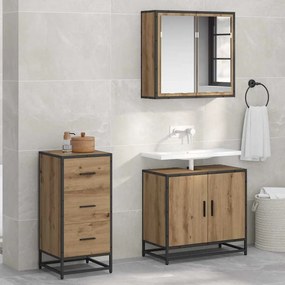 vidaXL Πλαϊνό γραφείο Artisan Oak 35.5 x 35 x76 εκ