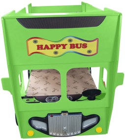 Κρεβάτι παιδικό Happy Bus-Prasino