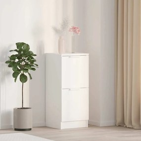 vidaXL Μπουφές Λευκά 30 x 30 x 70 εκ. από Επεξεργασμένο Ξύλο