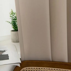 Beauty Home Κουρτίνα μεσαίας σκίασης με 8 μεταλλικούς κρίκους Effect Art 8443 140x270 Άμμου