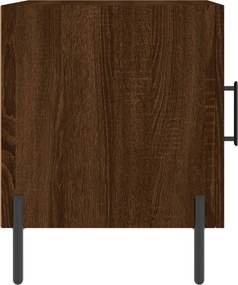 vidaXL Κομοδίνα 2 τεμ. Καφέ Δρυς 40 x 40 x 50 εκ. από Επεξεργ. Ξύλο