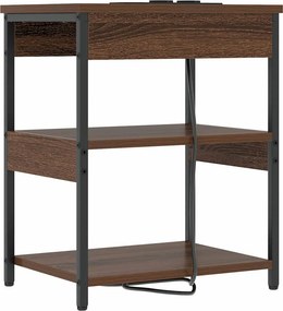 vidaXL Κομοδίνο Καφέ δρυς 41 x 31 x 51 εκ. Επεξεργασμένο Ξύλο