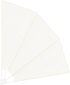 vidaXL Αδιάφανο σκίαστρο μπαλκονιού Κρεμ 160 x 160 cm ύφασμα