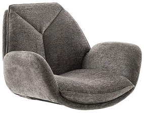 Bali Καρεκλα Relax Μαύρη + Υποπόδιο 83x86x102 cm