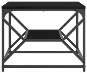 vidaXL Τραπεζάκι σαλονιού Μαύρη δρυς 51 x 50 x 40 εκ.