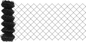 vidaXL Φράχτης αλυσίδας Γκρι 10 x 0,8 μ Ατσάλι