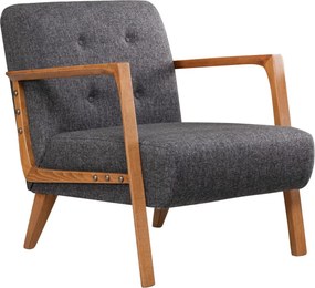 Πολυθρόνα Σκούρο Γκρι KEMER 83x69x80