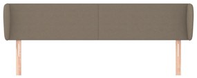 vidaXL Κεφαλάρι με Πτερύγια Taupe 163x23x78/88 εκ. Υφασμάτινο