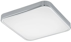 Φωτιστικό Οροφής Led Manilva 1 96229 White-Silver Eglo Μέταλλο,Πλαστικό