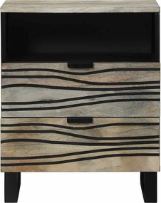 vidaXL Κομοδίνο Λευκό 50 x 33 x 62 εκ. Επεξεργασμένο Ξύλο