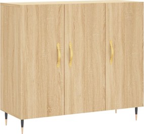 vidaXL Ντουλάπι Sonoma δρυς 90x34x80 εκ. Επεξεργασμένο Ξύλο