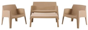 ΣΕΤ ΣΑΛΟΝΙ ΕΞ.ΧΩΡΟΥ 4ΤΜΧ SLEEK HM21268.03 ΚΑΠΟΥΤΣΙΝΟ ΠΟΛΥΠΡΟΠΥΛΕΝΙΟ
