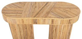 ΚΟΝΣΟΛΑ ΟΒΑΛ GATSBY  ΦΥΣΙΚΟ RATTAN ΣΕ ΦΥΣΙΚΟ ΧΡΩΜΑ 110x45x74,5Υεκ.