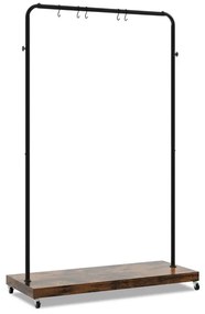 Μεταλλική Τροχήλατη Κρεμάστρα Ρούχων Δαπέδου 103.5 x 40 x 162.5 cm Costway JZ10152CF