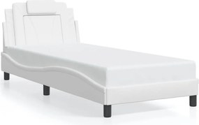 vidaXL Πλαίσιο Κρεβατιού Viana με LED Χωρίς Στρώμα Λευκό 80x200 εκ.
