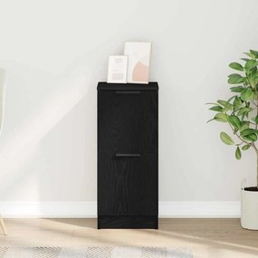 vidaXL Πλαϊνό γραφείο Μαύρη Οξυά 30 x 30 x 70 εκ. Επεξεργασμένο ξύλο