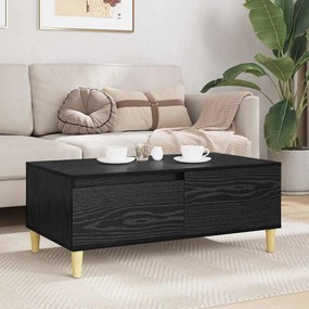 vidaXL Τραπεζάκι σαλονιού Μαύρη Οξυά 90 x 50 x 35 cm