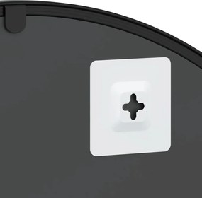 vidaXL Καθρέφτης Τοίχου Αψίδα Μαύρος 60 x 110 εκ. από Σίδερο