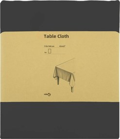 vidaXL Ύφασμα Τραπέζης 5 τμχ. Σκούρο Γκρι 110 x 160 cm Πολυεστέρας
