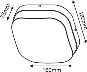 Απλίκα κήπου LED Kimi Oval Plus