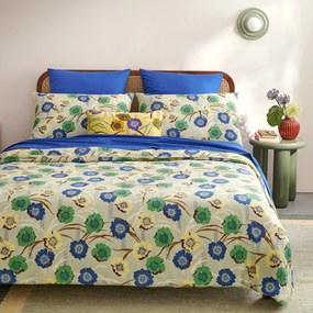 Παπλωματοθήκη από περκάλι βαμβάκι με φλοράλ σχέδιο, MOWAN