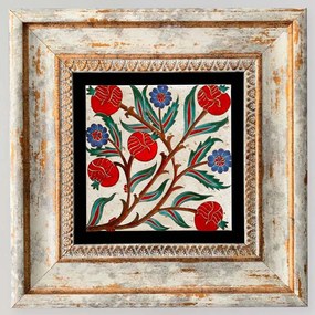 Κάδρο 602KLV1113 20x20cm Multi Wallity Τετράγωνοι Wood,Stone