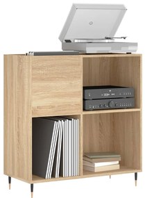 vidaXL Δισκοθήκη Sonoma Δρυς 84,5 x 38 x 89 εκ. από Επεξεργασμένο Ξύλο