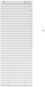 vidaXL Βενετσιάνικη Σκίαση Λευκό 60 x 160 εκ. 35 mm