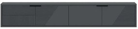 Έπιπλο Τηλεόρασης Επιτοίχιο Parla 327ODS1315 180x30x30cm Anthracite