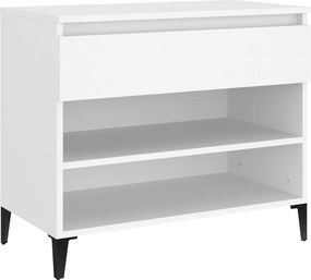 vidaXL Παπουτσοθήκη Λευκή 70 x 36 x 60 εκ. από Επεξεργασμένο Ξύλο