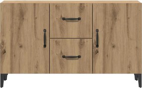 vidaXL Σκευοθήκη Δρυς τεχνίτης 100x36x60 cm Κατασκευασμένο ξύλο