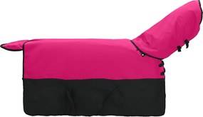 vidaXL Σαμάρι Ίππου Ροζ και Μαύρο 95 cm Πολυεστέρας