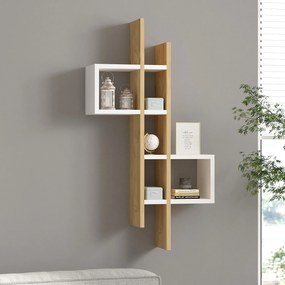 Wall Shelf Emse - Sapphire Oak, White Sapphire Oak
White