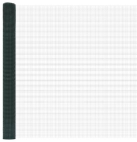 vidaXL Σετ Στυλών PVC  Σετ 2 Πράσινο PVC 25 x 1.5 μ. Ανθεκτικό