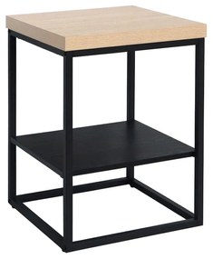 ALE SIDE TABLE SONOMA ΜΑΥΡΟ OAK ΜΑΥΡΟ 45x45xH60cm