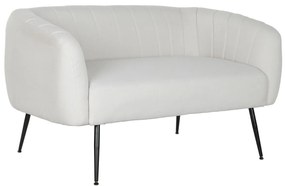 Καναπές DKD Home Decor Μαύρο Greige Αφρός Ξύλο Μέταλλο Βελούδο Scandi 129 x 75 x 73 cm