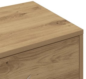 vidaXL Συρταριέρα με 6 Συρτάρια Τεχνίτης Δρυς 50x34x96 εκ. Μοριοσανίδα