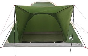 vidaXL Σκηνή Camping με στέγη Πράσινο 4 ατόμων Πολυεστέρας και Χάλυβας