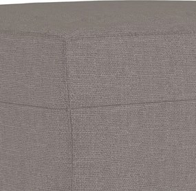 vidaXL Υποπόδιο Taupe 70 x 55 x 41 εκ. Υφασμάτινο