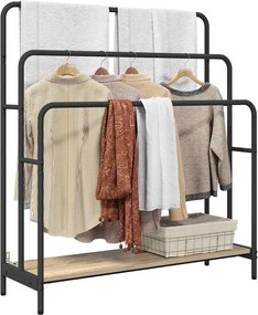 vidaXL Ράφι Ρούχων Δρύς Sonoma 90 x 30 x 100,5 εκ. Επεξεργασμένο ξύλο