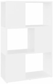 vidaXL Βιβλιοθήκη/Διαχωριστικό Χώρου Λευκό 60x24x94 εκ. Μοριοσανίδα