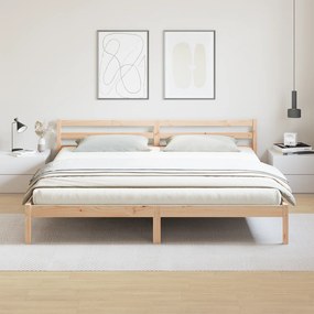 vidaXL Κρεβάτι με Κεφαλάρι 180x220 εκ. Μασίφ Ξύλο Πεύκου