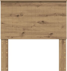 vidaXL Κεφαλάρι με κεφαλάρι Artisan Oak 90 cm Επεξεργασμένο ξύλο